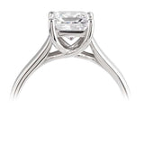 The Carnation Platinum 0.51ct Princess Cut Diamond Solitaire Engagement Ring
