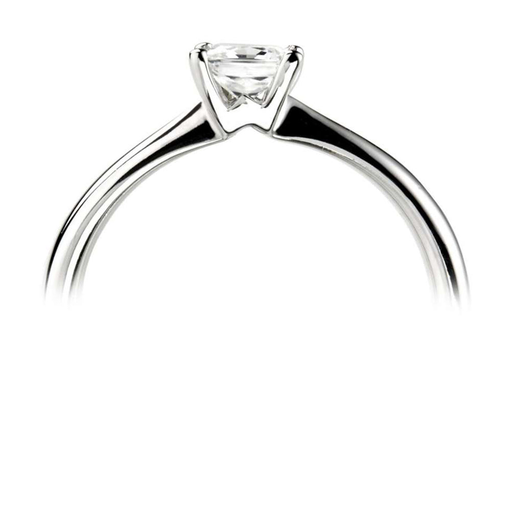 The Dianthus Platinum 0.50ct Princess Cut Diamond Solitaire Engagement Ring