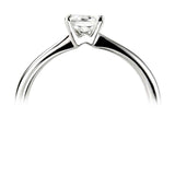 The Dianthus Platinum 0.50ct Princess Cut Diamond Solitaire Engagement Ring