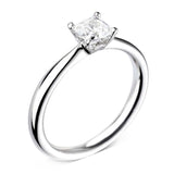 The Dianthus Platinum 0.50ct Princess Cut Diamond Solitaire Engagement Ring