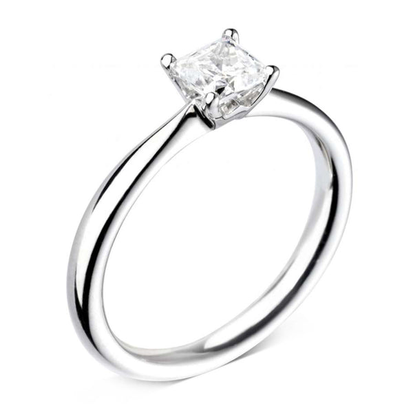 The Dianthus Platinum 0.50ct Princess Cut Diamond Solitaire Engagement Ring