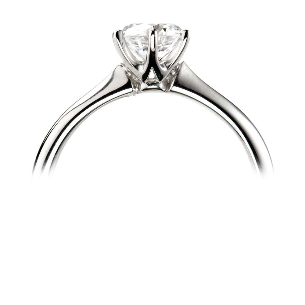 The Cherry Blossom Platinum 0.40ct Round Brilliant Cut Diamond Solitaire Engagement Ring