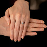 The Sunflower Platinum 0.50ct Round Brilliant Cut Diamond Solitaire Engagement Ring