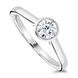 The Mimosa Platinum 0.40ct Round Brilliant Cut Diamond Solitaire Engagement Ring