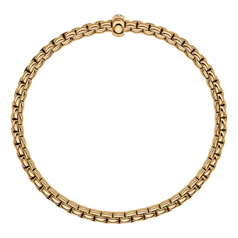 FOPE 18ct Yellow Gold Eka Flex-It Diamond Bracelet 01M01BX_BB_G_XGX