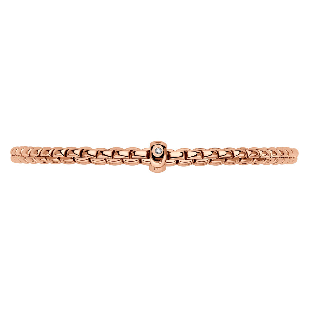 FOPE 18ct Rose Gold Eka Flex-It Diamond Bracelet 01M01BX_BB_R_XRX