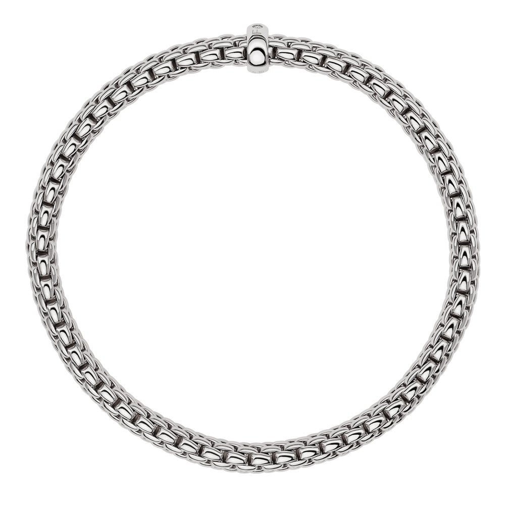 FOPE 18ct White Gold Vendome Flex-It Diamond Bracelet 01M02BX_BB_B_XBX