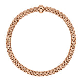 FOPE 18ct Rose Gold Solo Flex-It Diamond Bracelet 01M06BX_BB_R_XRX