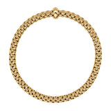FOPE 18ct Yellow Gold Solo Flex-It 0.01ct Black Diamond Bracelet 01M06BX_BN_G_XBX
