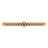 FOPE 18ct Yellow Gold Solo Flex-It 0.01ct Black Diamond Bracelet 01M06BX_BN_G_XBX