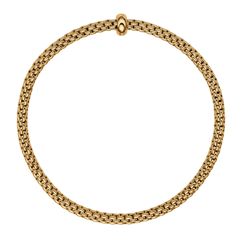 FOPE 18ct Yellow Gold Prima Flex-It Diamond Bracelet 01M08BX_BB_G_XGX