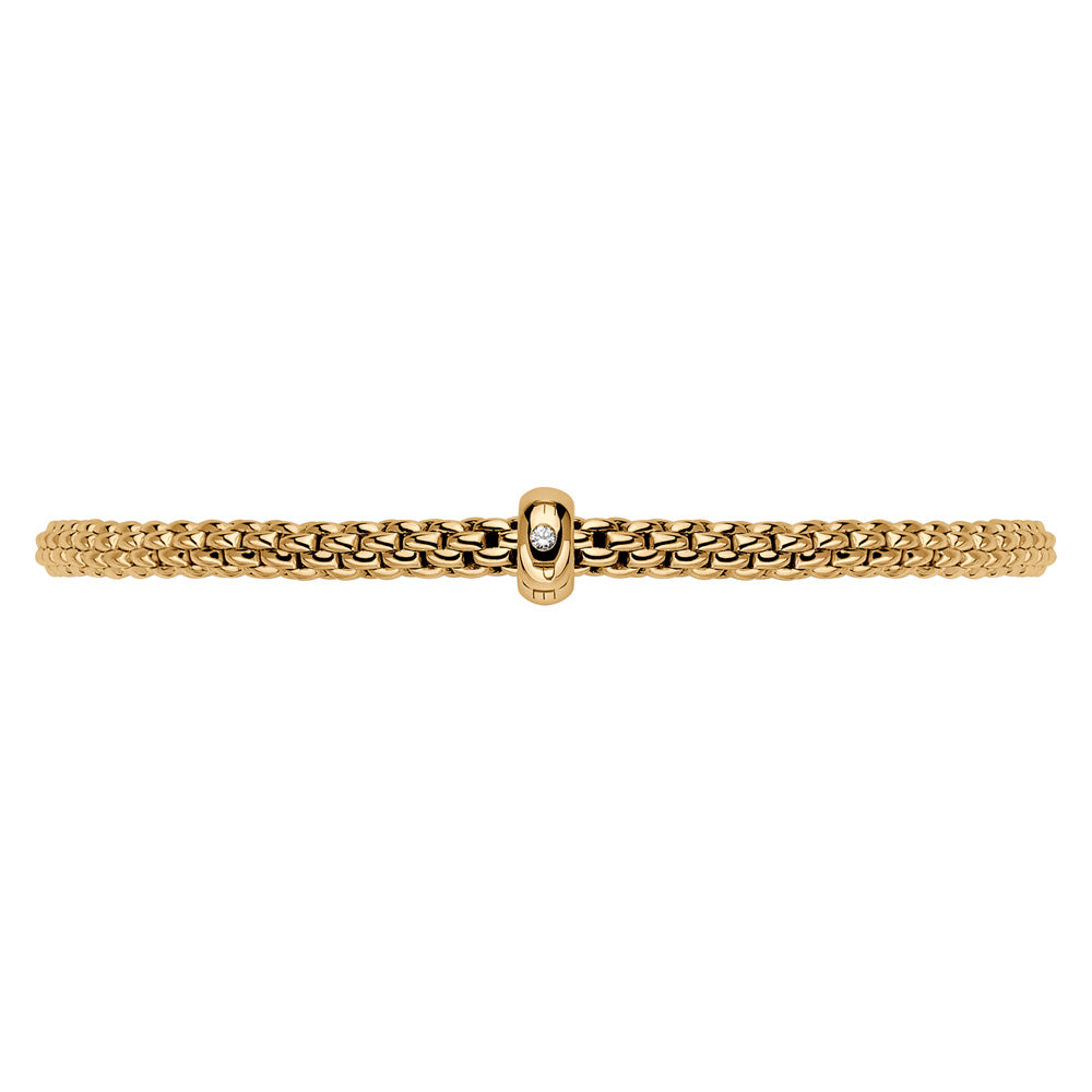 FOPE 18ct Yellow Gold Prima Flex-It Diamond Bracelet 01M08BX_BB_G_XGX