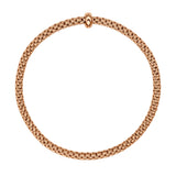 FOPE 18ct Rose Gold Prima Flex-It Diamond Bracelet 01M08BX_BB_R_XRX