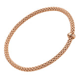 FOPE 18ct Rose Gold Prima Flex-It Diamond Bracelet 01M08BX_BB_R_XRX