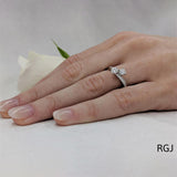 The Dursey Platinum 0.60ct Round Brilliant Cut Diamond Toi Et Moi Engagement Ring With 0.13ct Diamond Set Shoulders