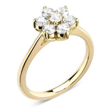 18ct Yellow Gold 1.05ct Round Brilliant Cut Diamond Seven Stone Engagement Ring