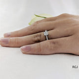 The Skye Classic Platinum 0.51ct Princess Cut Diamond Solitaire Engagement Ring With 0.20ct Diamond Set Shoulders