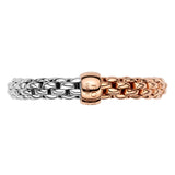 FOPE 18ct Rose And White Gold Essentials Bi-Colour Flex-It Ring 06E08AX_XX_1_XRX