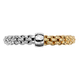 FOPE 18ct Yellow And White Gold Essentials Bi-Colour Flex-It Ring 06E08AX_XX_2_XGX