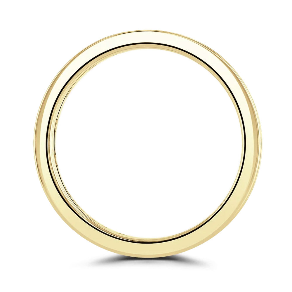 18ct Yellow Gold 1.00ct Round Brilliant And Baguette Cut Diamond Channel Set Full Eternity Ring