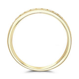 18ct Yellow Gold 0.75ct Round Brilliant Cut Diamond Channel Set Half Eternity Ring