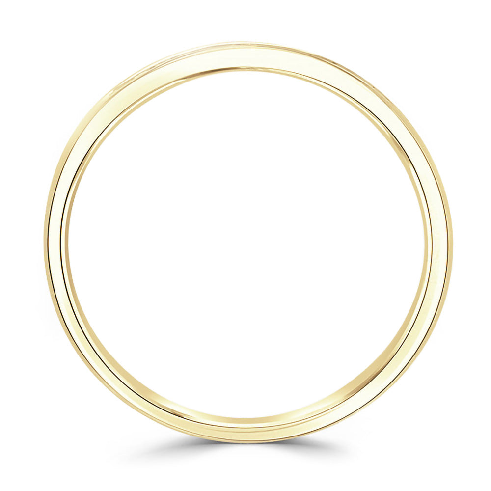 18ct Yellow Gold 0.07ct Round Brilliant Cut Diamond Channel Set Half Eternity Ring