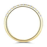 18ct Yellow Gold 0.25ct Round Brilliant Cut Diamond Claw Set Half Eternity Ring