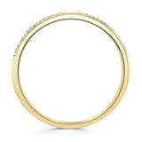18ct Yellow Gold 0.20ct Round Brilliant Cut Diamond Grain Set Half Eternity Ring
