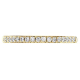 18ct Yellow Gold 0.10ct Round Brilliant Cut Diamond Grain Set Half Eternity Ring