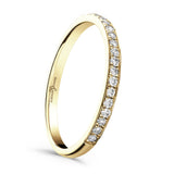18ct Yellow Gold 0.10ct Round Brilliant Cut Diamond Grain Set Half Eternity Ring