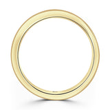 18ct Yellow Gold 0.50ct Round Brilliant And Baguette Cut Diamond Channel Set Half Eternity Ring