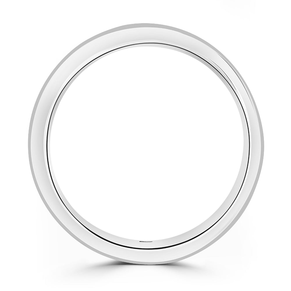 Platinum 0.20ct Round Brilliant And Baguette Cut Diamond Channel Set Half Eternity Ring