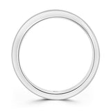 Platinum 0.50ct Round Brilliant And Baguette Cut Diamond Channel Set Half Eternity Ring