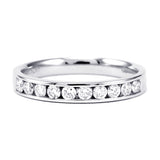Platinum 0.75ct Diamond Half Eternity Ring