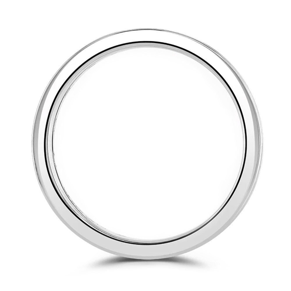 Platinum 1.00ct Round Brilliant And Baguette Cut Diamond Channel Set Full Eternity Ring