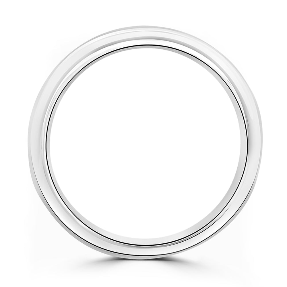 Platinum 0.75ct Round Brilliant Cut Diamond Channel Set Half Eternity Ring