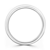 Platinum 0.75ct Round Brilliant Cut Diamond Channel Set Half Eternity Ring