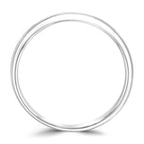 Platinum 0.20ct Princess Cut Diamond Channel Set Half Eternity Ring