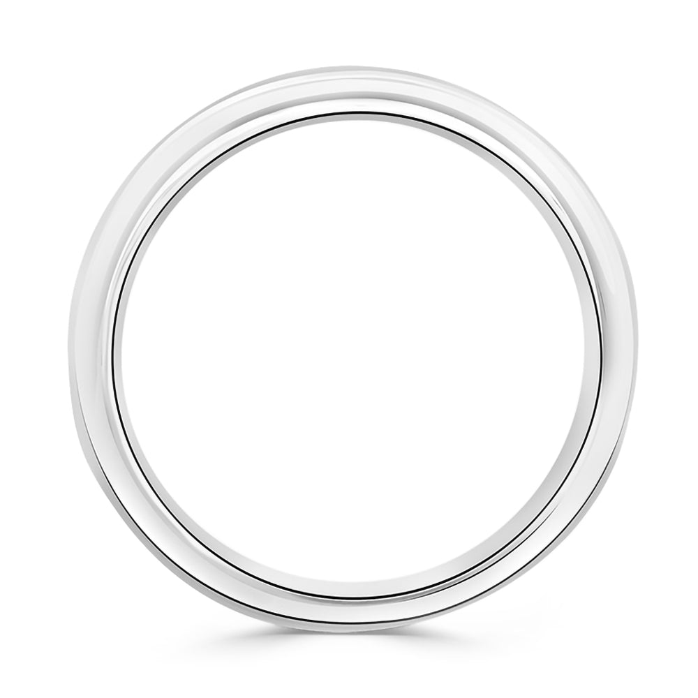 Platinum 1.00ct Round Brilliant Cut Diamond Channel Set Half Eternity Ring