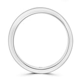 Platinum 0.33ct Round Brilliant And Baguette Cut Diamond Channel Set Half Eternity Ring