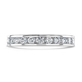 Platinum 1.50ct Round Brilliant Cut Diamond Channel Set Full Eternity Ring