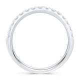 Platinum 1.50ct Emerald Cut Diamond Claw Set Half Eternity Ring