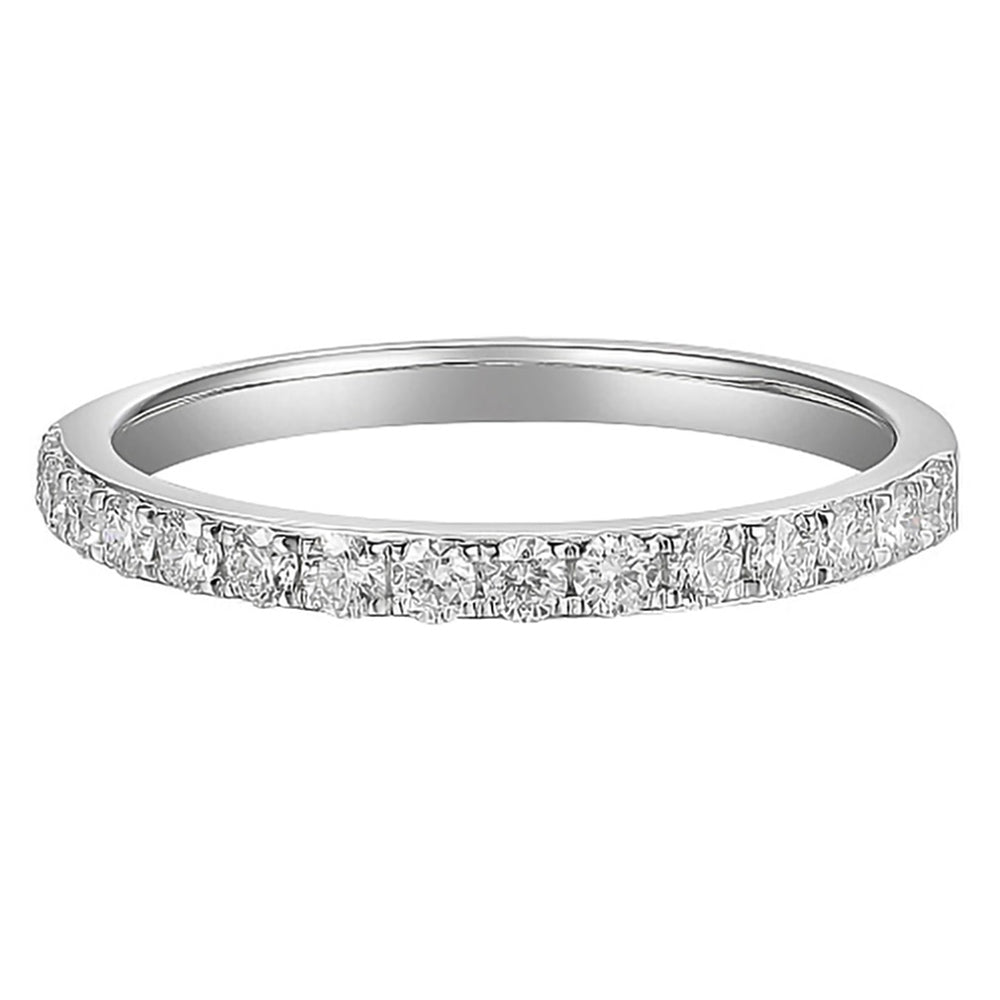 Platinum 0.25ct Round Brilliant Cut Diamond Half Eternity Ring