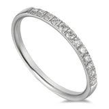 Platinum 0.40ct Round Brilliant Cut Diamond Half Eternity Ring