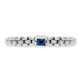 FOPE 18ct White Gold Souls Blue Sapphire Ring 09E08AX_B2_B_XBX