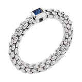 FOPE 18ct White Gold Souls Blue Sapphire Ring 09E08AX_B2_B_XBX