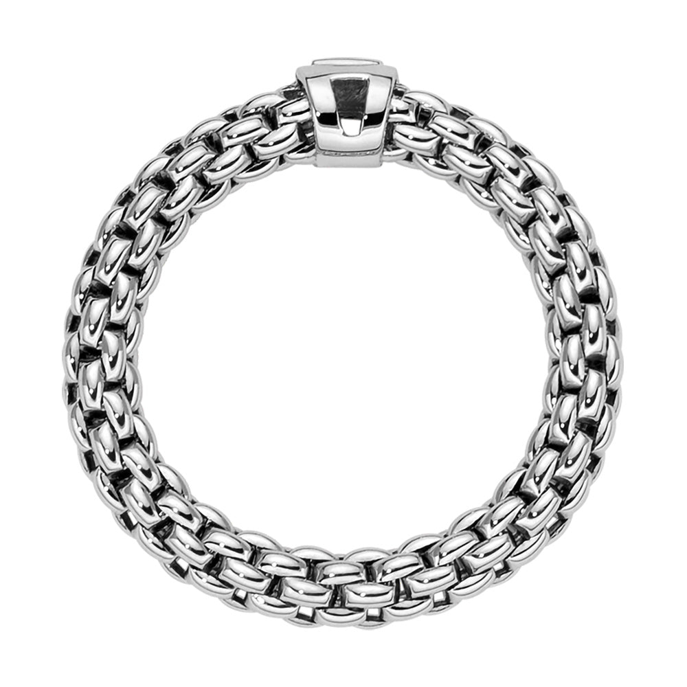 FOPE 18ct White Gold Souls 0.09ct Diamond Ring 09E08AX_BB_B_XBX