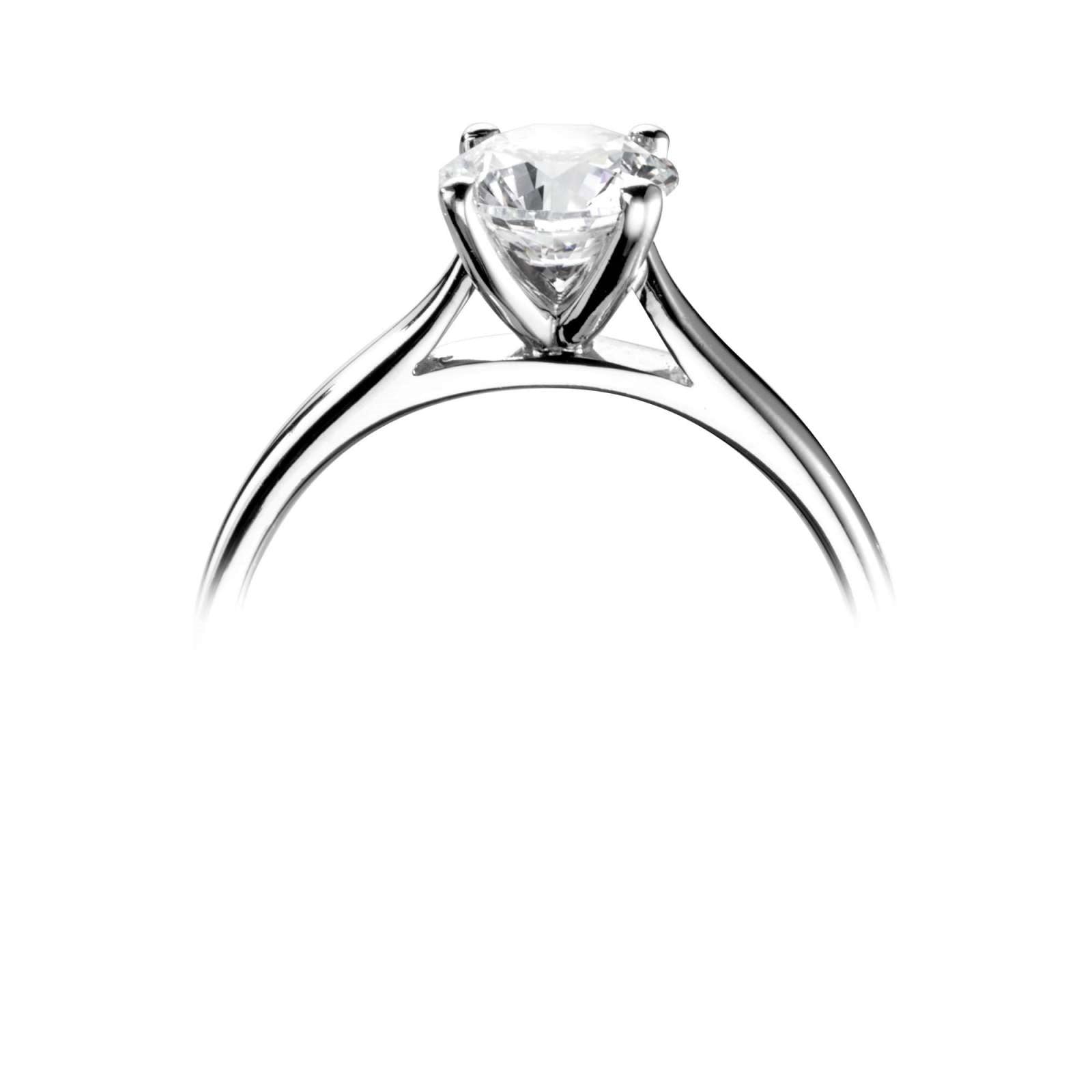 Platinum 0.70ct Round Brilliant Cut Laboratory Grown Diamond Solitaire Four Claw Engagement Ring