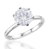 Platinum 1.50ct Round Brilliant Cut Laboratory Grown Diamond Solitaire Six Claw Engagement Ring