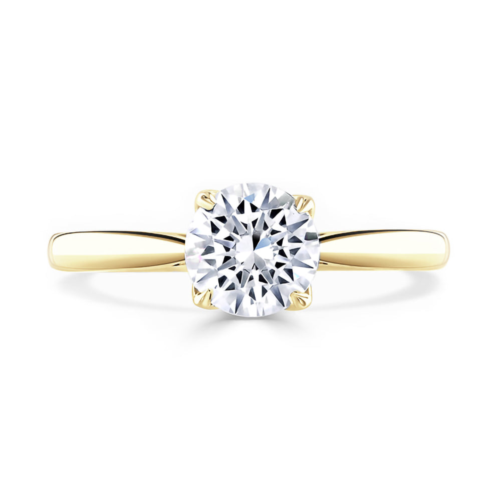 18ct Yellow Gold 1.51ct Round Brilliant Cut Laboratory Grown Diamond Solitaire Engagement Ring